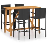  5-dijelni vrtni barski set crni | shoptok.hr