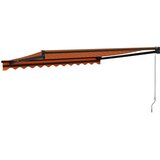 Tenda na uvlačenje narančasto-smeđa 3,5x2,5 m tkanina/aluminij | shoptok.hr