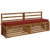  Jastučić za klupu SOEST 100% poliester Crvena 200 x 40 x 8 cm Slike
