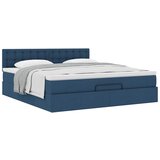 vidaXL Otomanski krevet s madracem plavi 180x200cm od tkanine Cijene