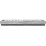  Okvir za krevet s LED svjetlima siva boja hrasta 100 x 200 cm | shoptok.hr