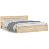 Furnova Posteljni okvir z vzglavjem sonoma hrast 160x200 cm, (21937270) | Shoptok.si