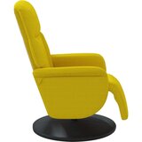  Naslanjač z oporo za noge rumen žamet | Shoptok.si