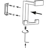SIRO garderobna kuka 2324/PB12 (d x š x v: 70 x 92 x 80 mm, broj kuka: 3 kom.) | shoptok.hr