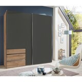 MID.YOU OMARA Z DRSNIMI VRATI, barve grafita, hrastova deska | Shoptok.si