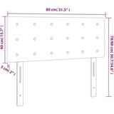 vidaXL LED posteljno vzglavje kapučino 80x5x78/88 cm umetno usnje | Shoptok.si