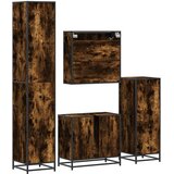  4-dijelni set kupaonskog namještaja boja hrasta drveni | shoptok.hr