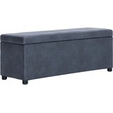  Klupa s pretincem od umjetne brušene kože 116 cm siva | Eponuda.com