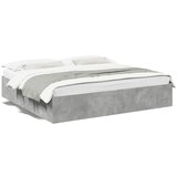  The Living Store Posteljni okvir betonsko siv 200x200 cm inženirski les - Posteljni Okvir, (21526421) | Shoptok.si
