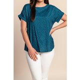 Fenzy Bluza S Printom Za Veće Veličine, Petrolej | shoptok.hr