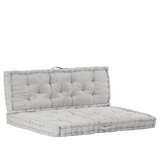 vidaXL Talne blazine za palete 2 kosa bombaž sive, (20656910) | Shoptok.si