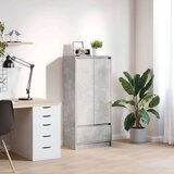 vidaXL Omarica z predalom betonsko siva 55,5x34x119,5cm inženirski les | Shoptok.si