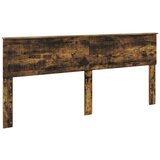  Okvir za krevet s uzglavljem Dimljeni hrast 200 x 200 cm | shoptok.hr