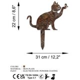 WALLXPERT cat -a 03 multicolor decorative garden object | Eponuda.com