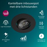 Philips LED prigušiva ugradno stropno svetlo CILANTRO LED/5W/230V 2700K crna | Eponuda.com