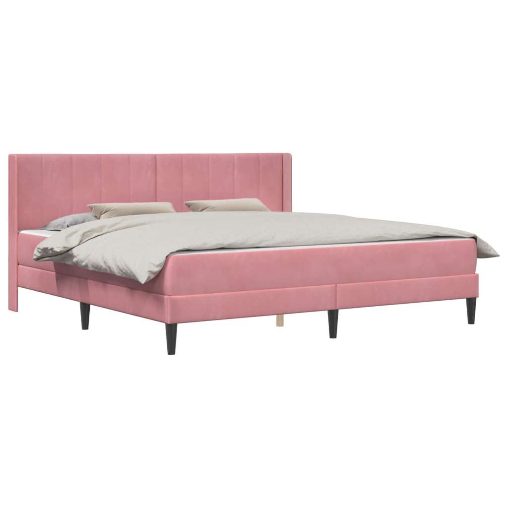  Okvir za krevet Ružičasta 180 x 200 cm Baršun - Ružičasta 180 x 200 cm | shoptok.hr