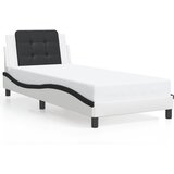  Okvir kreveta s LED-om bez madraca Zadar bijelo-crni 90x190 cm | shoptok.hr