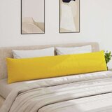 vidaXL Blazine za kavč 2 pcs Svetlo rumena 200 x 40 cm blago | Shoptok.si