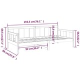  Dnevni ležaj od masivne borovine smeđa boja meda 90 x 190 cm | shoptok.hr