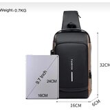 Dewberry 76297 Shoulder Bag with USB Charging Port and Lock-BLACK | ePonuda.com