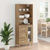  Highboard Umjetnički hrast 69,5 x 34 x 180 cm Konstruirano drvo | shoptok.hr
