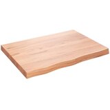  Kupaonska radna ploča svjetlosmeđa 80x60x(2-6) cm masivno drvo | shoptok.hr
