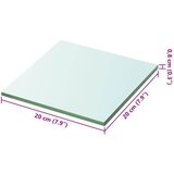  Ploče za police 2 kom staklene prozirne 20 x 20 cm | shoptok.hr