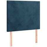 Box spring krevet s madracem tamnoplavi 90x200 cm baršunasti | shoptok.hr