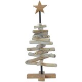 vidaXL Božično drevo z stojalom Rjava 60 cm Trdna tikovina | Shoptok.si