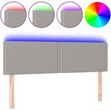  Posteljno vzglavje svetlo sivo 144x5x78/88 cm blago, (20736270) | Shoptok.si