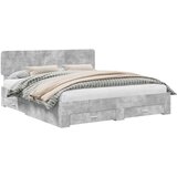 Konstrukcija postelje z vzglavjem Betonsko siva 180 x 200 cm, (5000103035) | Shoptok.si