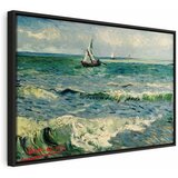  Slika - Vincent van Gogh – Seascape at Saintes-Maries 60x40 U crnom drvenom okviru | shoptok.hr