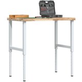 vidaXL Delovna miza 100x60x(73-99,5) cm trden akacijev les pravokotna | Shoptok.si