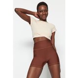 Trendyol Sports Leggings - Brown - High Waist | shoptok.hr