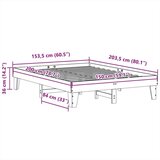  Posteljni okvir brez vzmetnice vošč. rjav 150x200 cm borovina, (21531791) | Shoptok.si