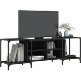 TV ormarić crni 153 x 37 x 50 cm od konstruiranog drva | shoptok.hr