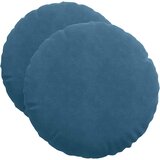  Jastučići za sjedenje 2 pcs Plava Ø50 x 19 cm Baršun | Eponuda.com