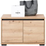 CARRYHOME garderobna klop antracit, hrast artisan | Shoptok.si