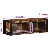 TV ormarić Višebojni 80x30x25 cm puno drvo, obrađeno | shoptok.hr