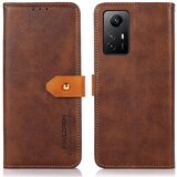 INORCO KHAZNEH Za Xiaomi Redmi Note 12S 4G Anti-Fingerprint PU usnjeni ovitek za telefon s teksturo goveje kože, stojalo, denarnica, (22036316) Cene