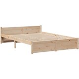  Okvir kreveta s uzglavljem 120x190 cm od borovine | shoptok.hr
