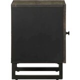 vidaXL Noćni ormarići 2 kom crni 40x33x46 cm od masivnog drva manga | shoptok.hr