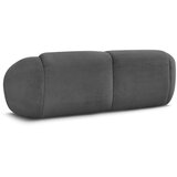 Bobochic Paris Siva sedežna garnitura iz rebrastega žameta 250 cm Tina – | Shoptok.si