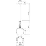  Redo 01-2752 - Luster na sajli TOLL 1xE27/42W/230V crna | Eponuda.com