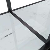 vidaXL Konzolni stol bijeli 180 x 35 x 75,5 cm od kaljenog stakla | shoptok.hr