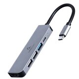 GEMBIRD EUROPE Docking station USB adapter Type-C 5-in-1 multi-port adapter Hub + HDMI + PD, GEMBIRD A-CM-COMBO5-03 Cijene