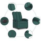 vidaXL Električni naslanjač s funkcijo vstajanja temno zeleno blago | Shoptok.si