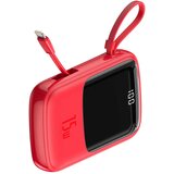 Power Bank BASEUS QPow - 10,000mAh LCD Quick Charge PD 15W s kabelom za Lightning 8-pin crveni PPQD-B09 | shoptok.hr