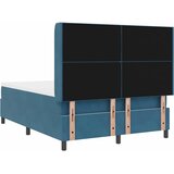  Krevet s opruga kutije s LED trakama Plava 140 x 190 cm Baršun | shoptok.hr
