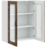  Zidni stakleni ormarić Dimljeni hrast 80 x 31 x 100 cm | shoptok.hr
